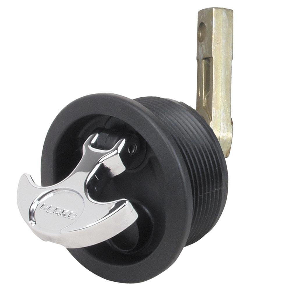 Perko Flush Mount Latch - Straight Cam Bar - 2.5" Hole - Black [1092DP3BLK] - shopbulluna.com