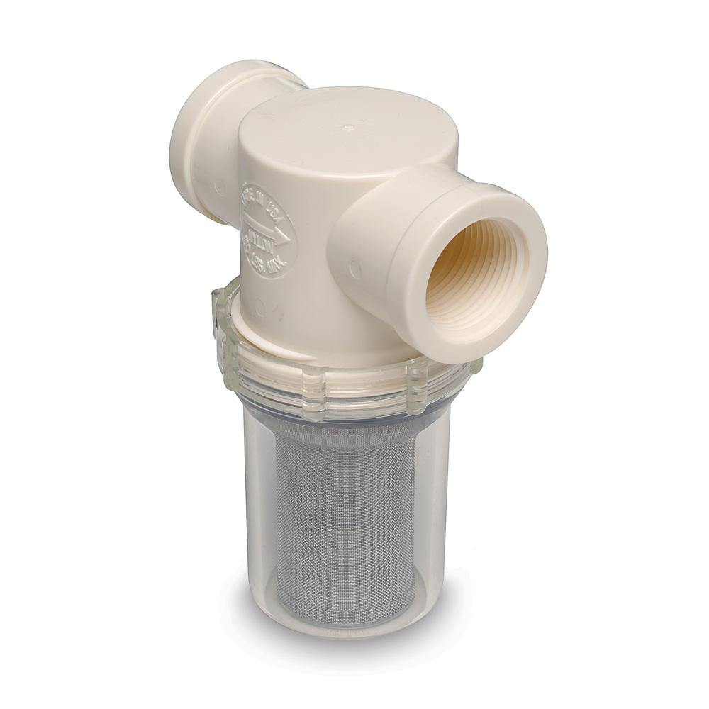 Shurflo by Pentair 1" Raw Water Strainer w/Bracket  Fittings - 50 Mesh [253-321-01] - shopbulluna.com