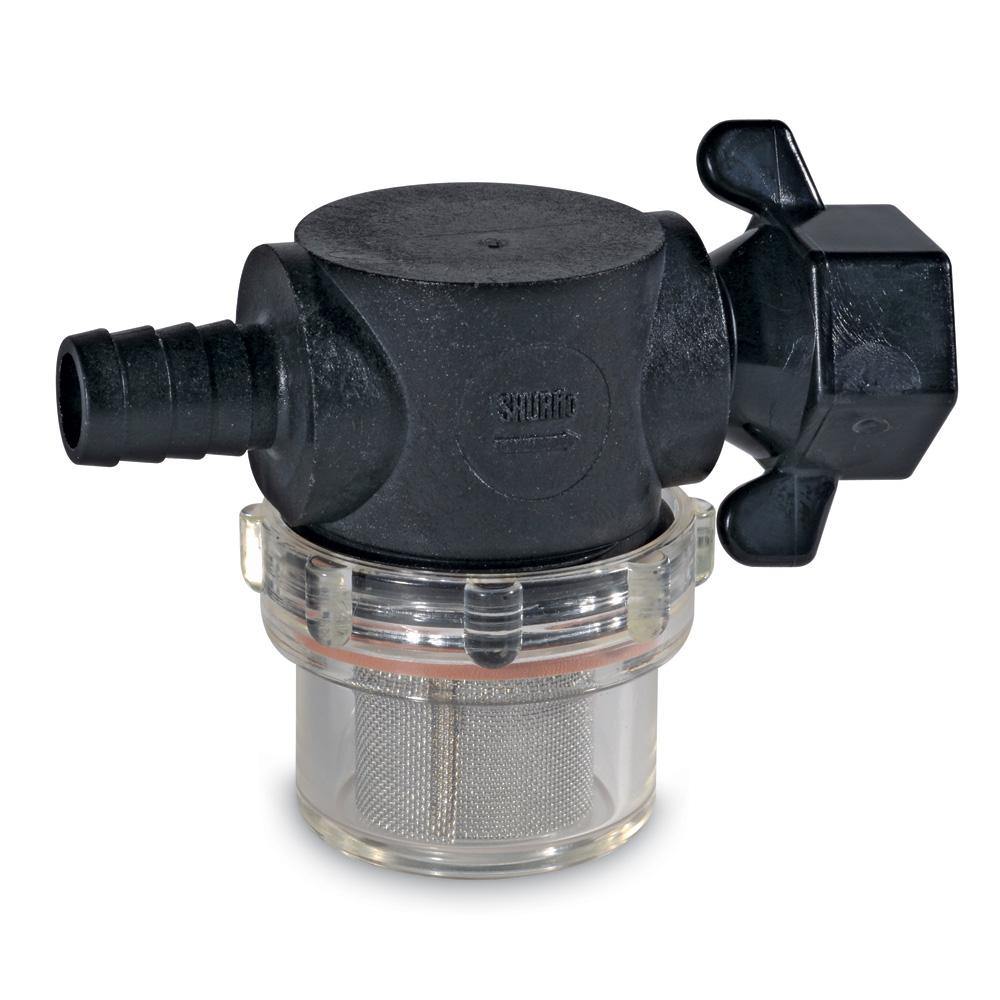 Shurflo by Pentair Swivel Nut Strainer - 1/2" Barb Inlet - Clear Bowl [255-325] - shopbulluna.com