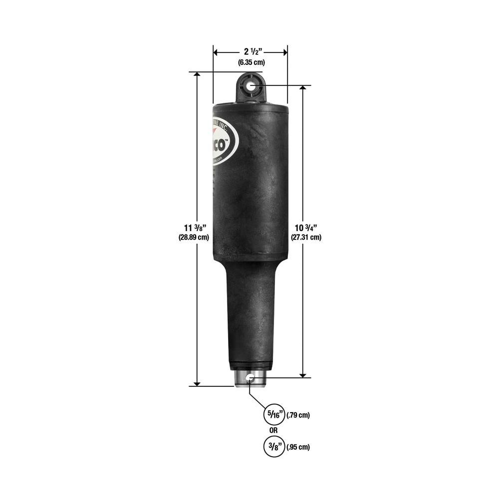 Lenco 101XD Extreme Duty Actuator - 12V - 2-1/4" Stroke w/Hardware [15056-002] - shopbulluna.com