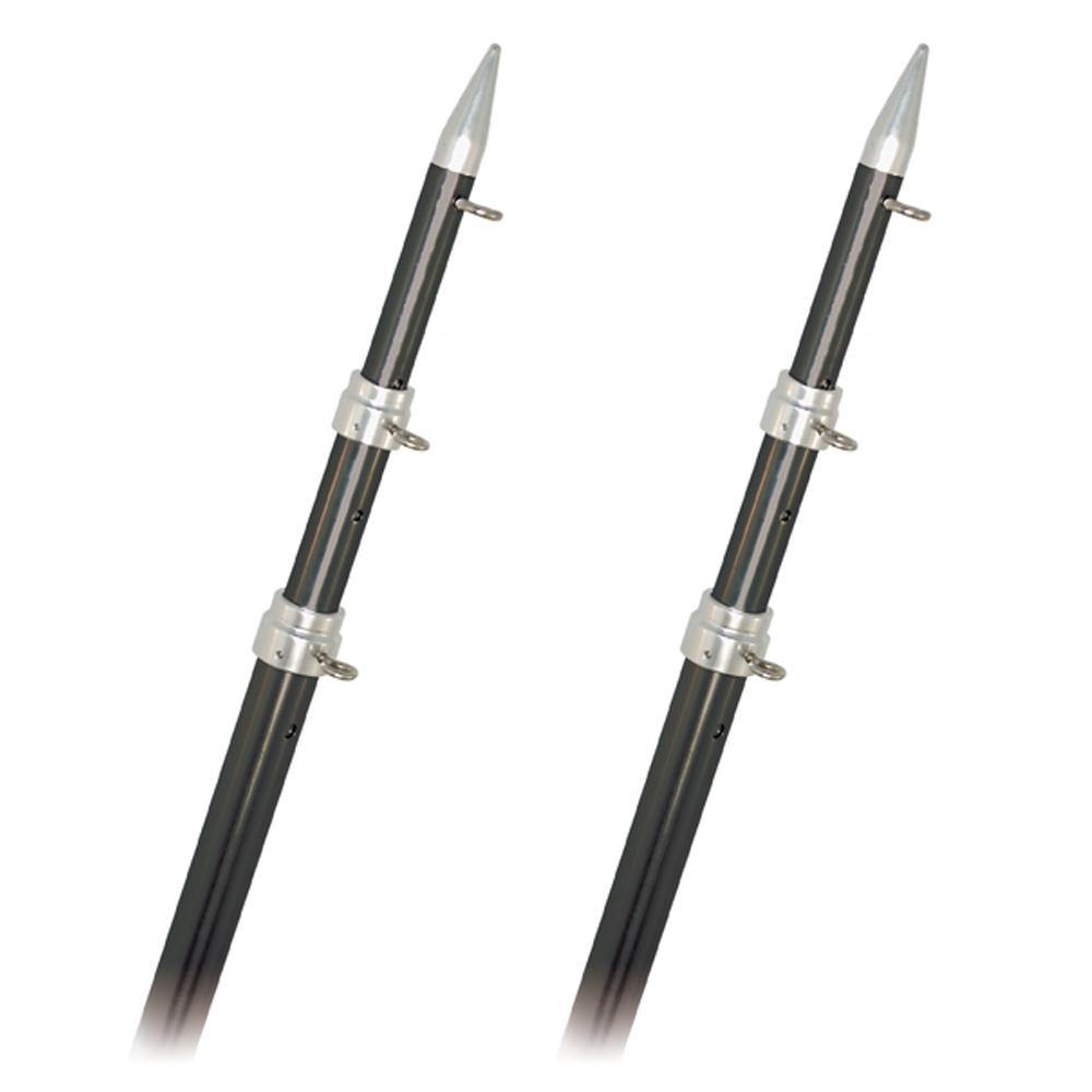 Rupp Top Gun Outrigger Poles - Telescopic - Carbon Fiber - 18' [A0-1800-CFT] - shopbulluna.com