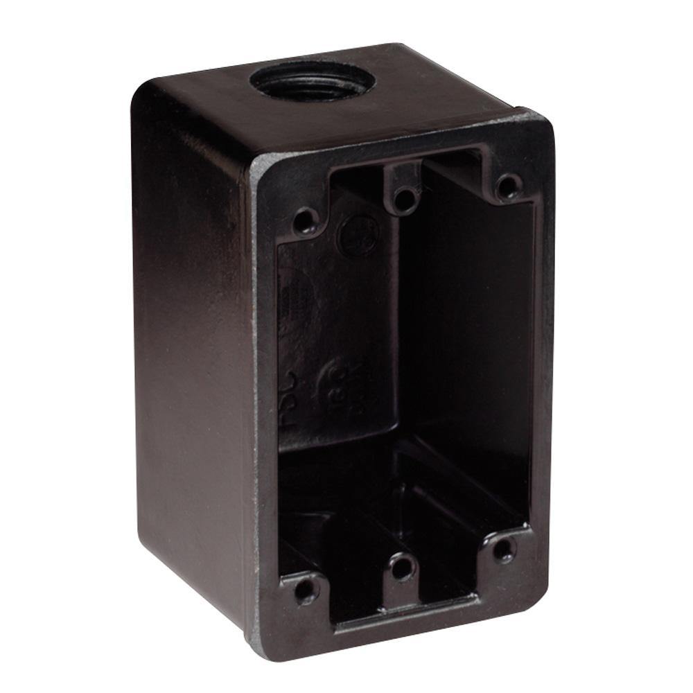 Marinco FS Box Black f/15A, 20A, 30A Receptacles [6080] - shopbulluna.com