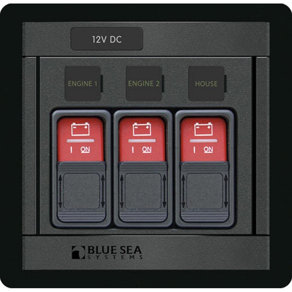 Blue Sea 1148 Remote Control Panel w/(3) 2145 Remote Control Contura Switch [1148] - shopbulluna.com