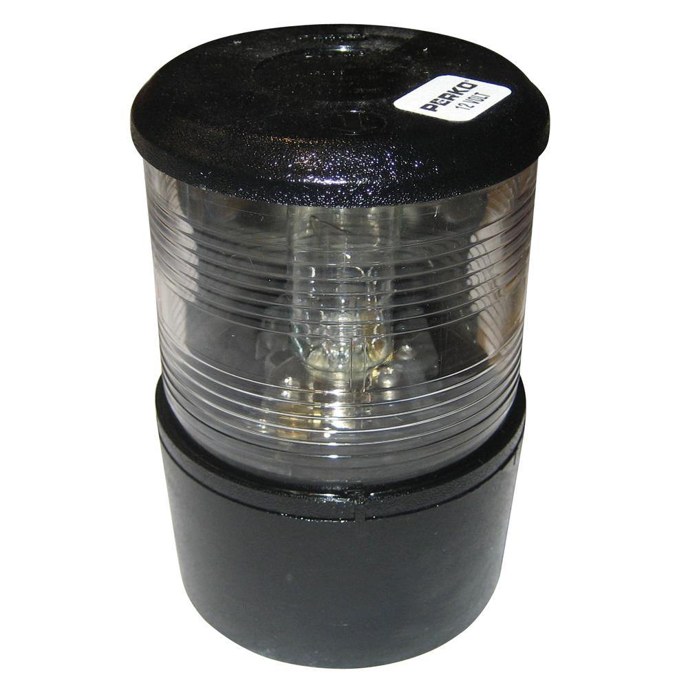 Perko Masthead Light f/Sail or Power Less Than 20M - 12VDC - Black Base Mount/White Light [0200MB0DP1] - shopbulluna.com