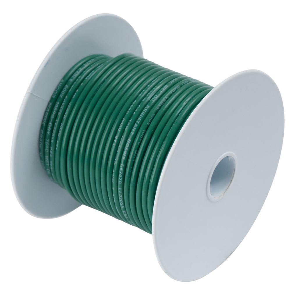 Ancor Green 14AWG Tinned Copper Wire - 100' [104310] - shopbulluna.com