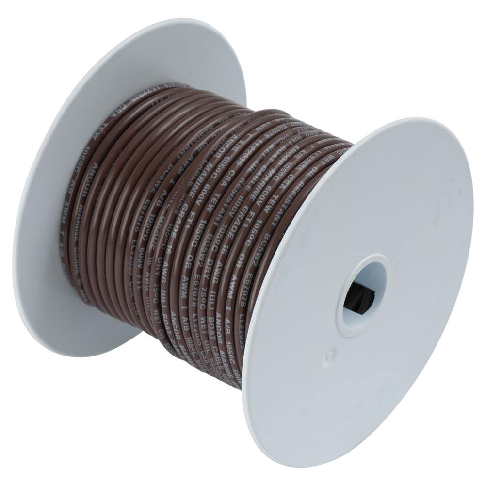 Ancor Brown 14AWG Tinned Copper Wire - 100' [104210] - shopbulluna.com