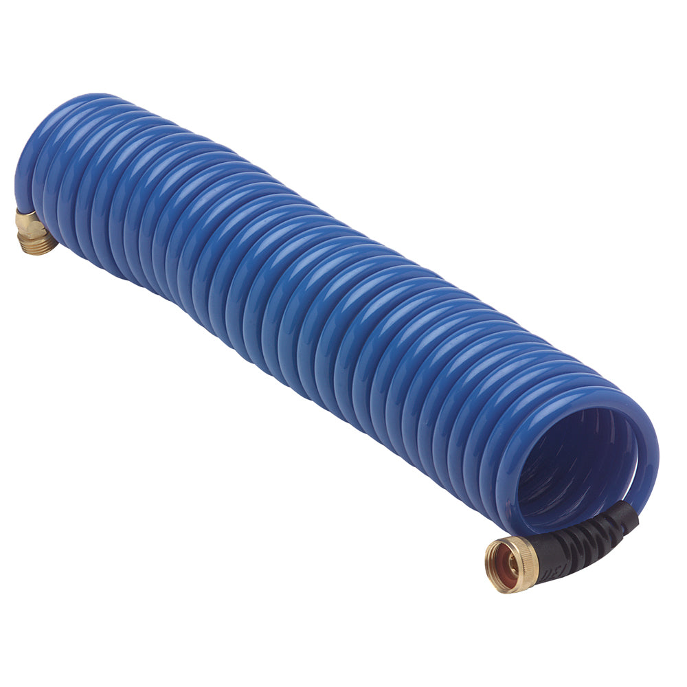 HoseCoil Blue Hose w/Flex Relief - 25' [HS2500HP] - shopbulluna.com