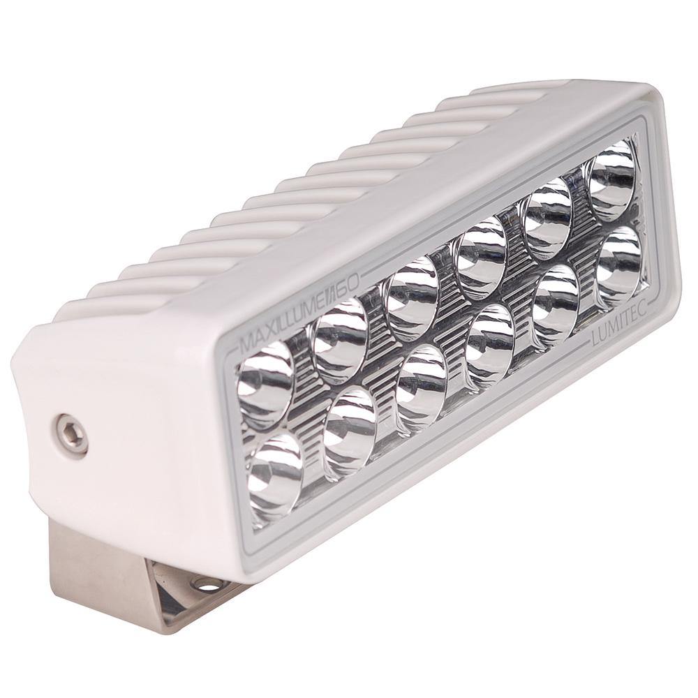 Lumitec Maxillume h60 - Trunnion Mount Flood Light - White Dimming - White Housing [101334] - shopbulluna.com