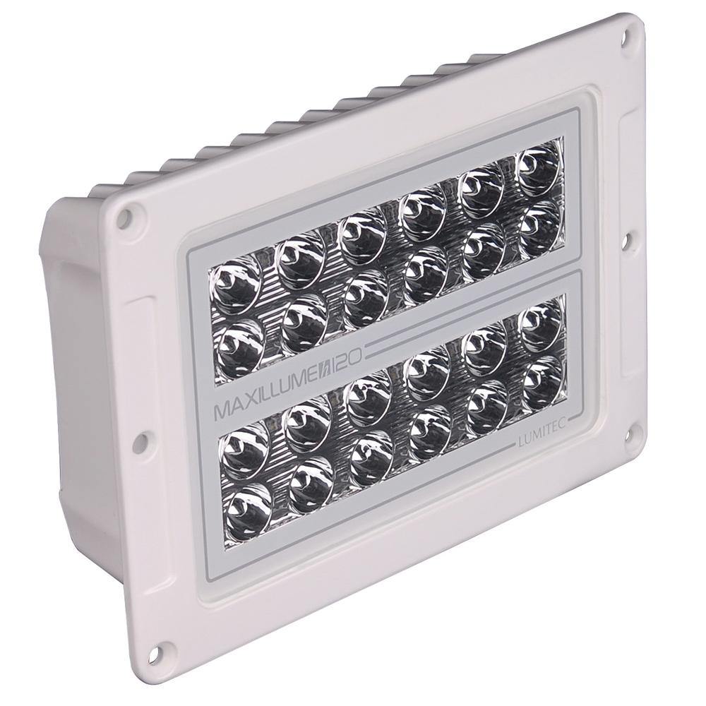 Lumitec Maxillume h120 - Flush Mount Flood Light - White Housing - White Dimming [101348] - shopbulluna.com