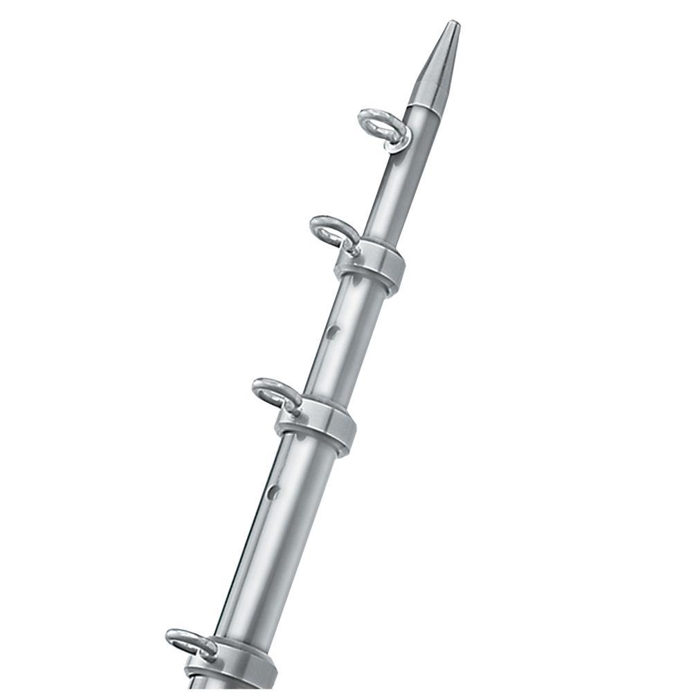 TACO 12' Silver/Silver Center Rigger Pole - 1-1/8" Diameter [OC-0432VEL116] - shopbulluna.com