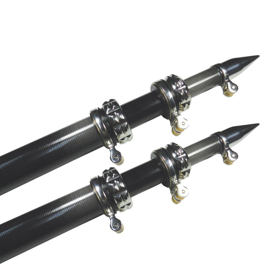 TACO 16' Carbon Fiber Outrigger Poles - Pair - Black [OT-3160CF] - shopbulluna.com