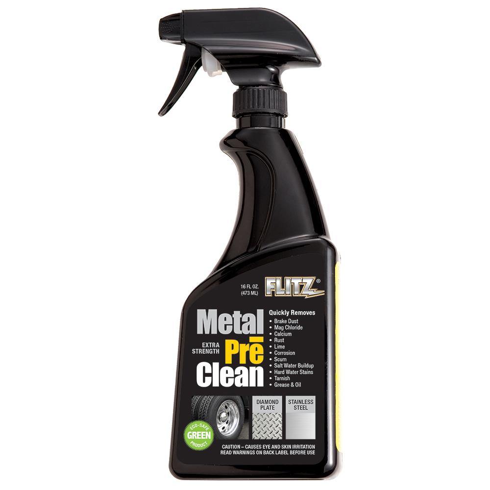 Flitz Metal Pre-Clean - All Metals Icluding Stainless Steel - 16oz Spray Bottle [AL 01706] - shopbulluna.com