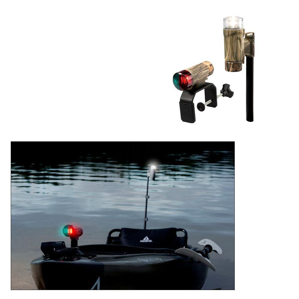 Attwood PaddleSport Portable Navigation Light Kit - C-Clamp, Screw Down or Adhesive Pad - RealTree Max-4 Camo [14195-7] - shopbulluna.com