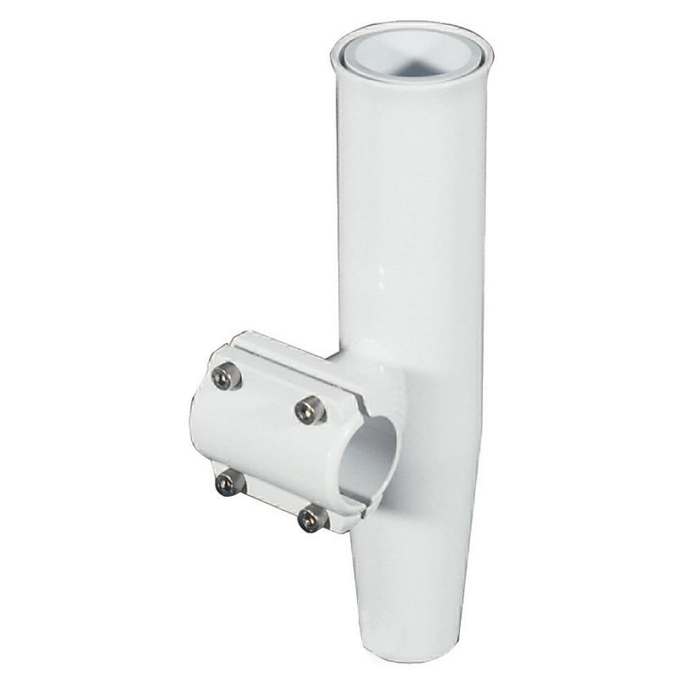 Lee's Clamp-On Rod Holder - White Aluminum - Horizontal Mount - Fits 1.050" O.D. Pipe [RA5201WH] - shopbulluna.com