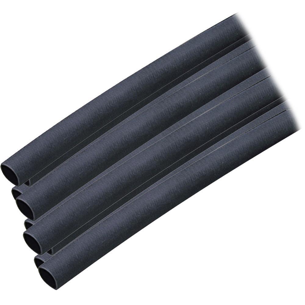 Ancor Adhesive Lined Heat Shrink Tubing (ALT) - 1/4" x 12" - 10-Pack - Black [303124] - shopbulluna.com