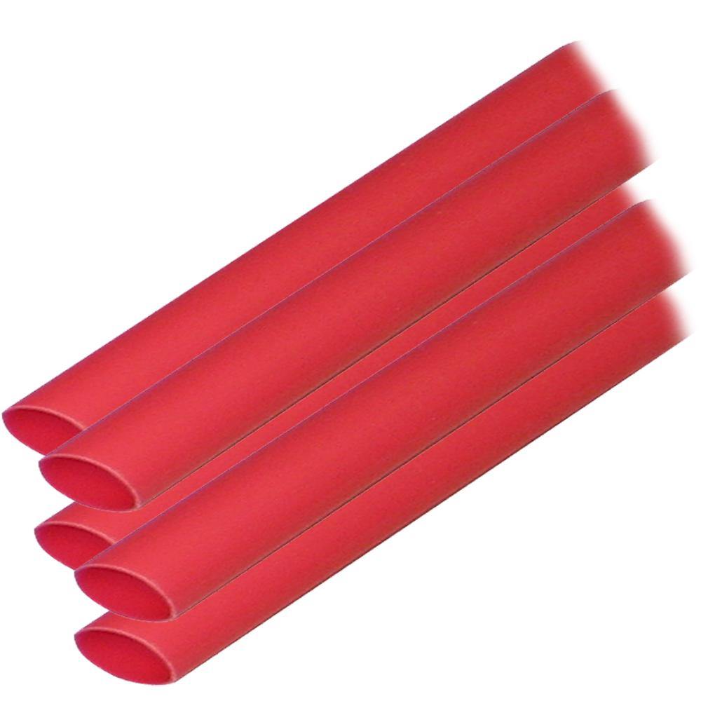 Ancor Adhesive Lined Heat Shrink Tubing (ALT) - 3/8" x 6" - 5-Pack - Red [304606] - shopbulluna.com