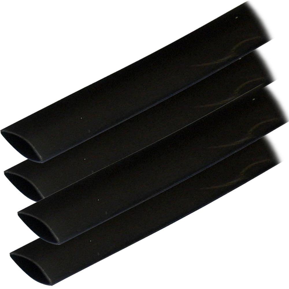 Ancor Adhesive Lined Heat Shrink Tubing (ALT) - 3/4" x 6" - 4-Pack - Black [306106] - shopbulluna.com