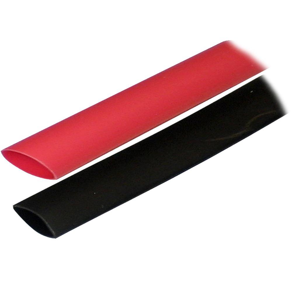 Ancor Adhesive Lined Heat Shrink Tubing (ALT) - 3/4" x 3" - 2-Pack - Black/Red [306602] - shopbulluna.com