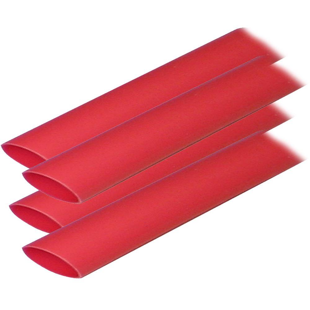 Ancor Adhesive Lined Heat Shrink Tubing (ALT) - 3/4" x 6" - 4-Pack - Red [306606] - shopbulluna.com