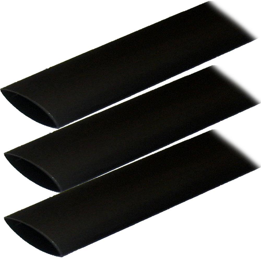 Ancor Adhesive Lined Heat Shrink Tubing (ALT) - 1" x 3" - 3-Pack - Black [307103] - shopbulluna.com