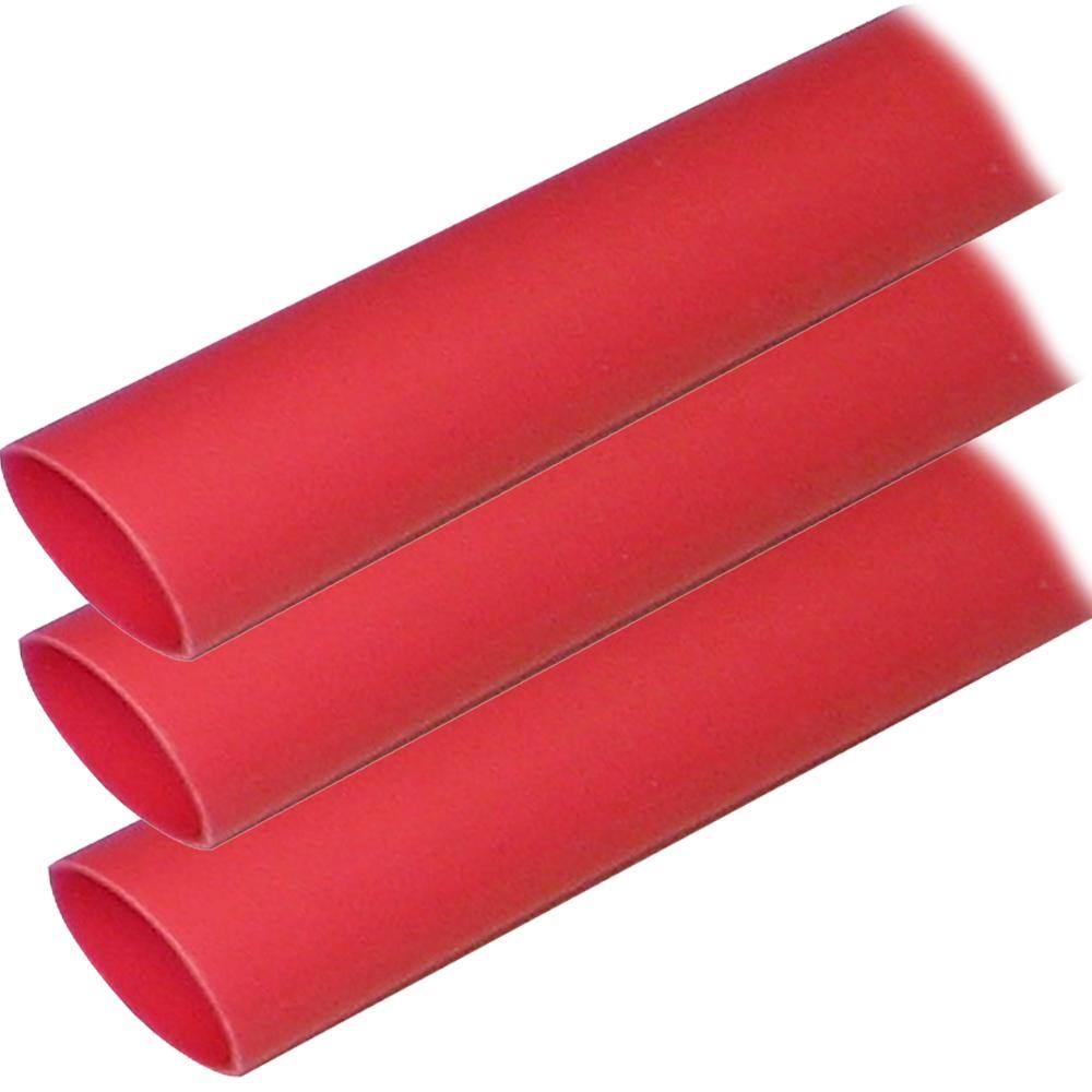 Ancor Adhesive Lined Heat Shrink Tubing (ALT) - 1" x 12" - 3-Pack - Red [307624] - shopbulluna.com