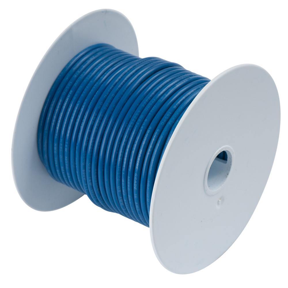 Ancor Dark Blue 18 AWG Tinned Copper Wire - 35' [180103] - shopbulluna.com