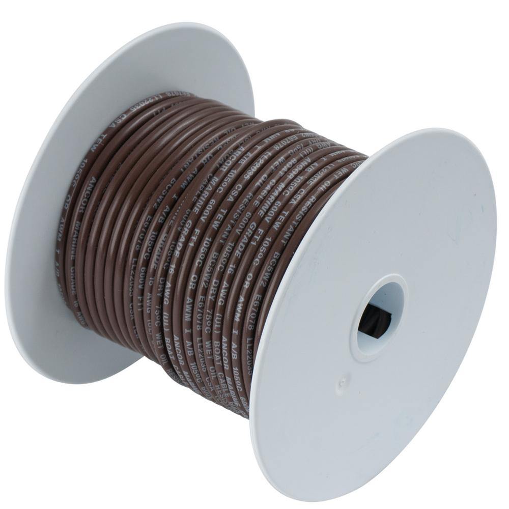 Ancor Brown 18 AWG Tinned Copper Wire - 500' [100250A] - shopbulluna.com