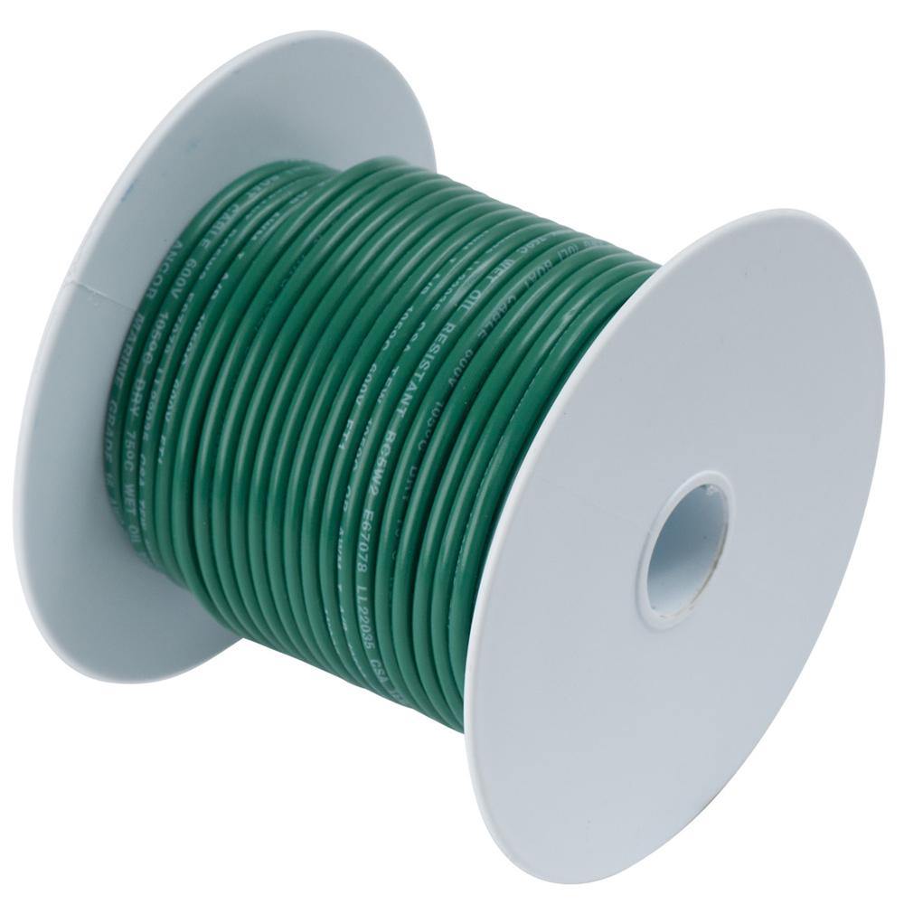 Ancor Green 18 AWG Tinned Copper Wire - 35' [180303] - shopbulluna.com