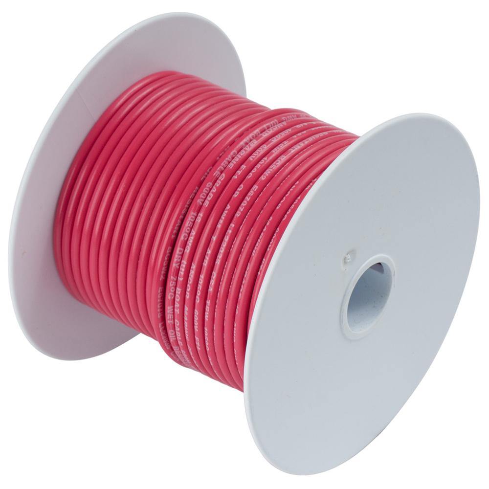 Ancor Red 18 AWG Tinned Copper Wire - 35' [180803] - shopbulluna.com