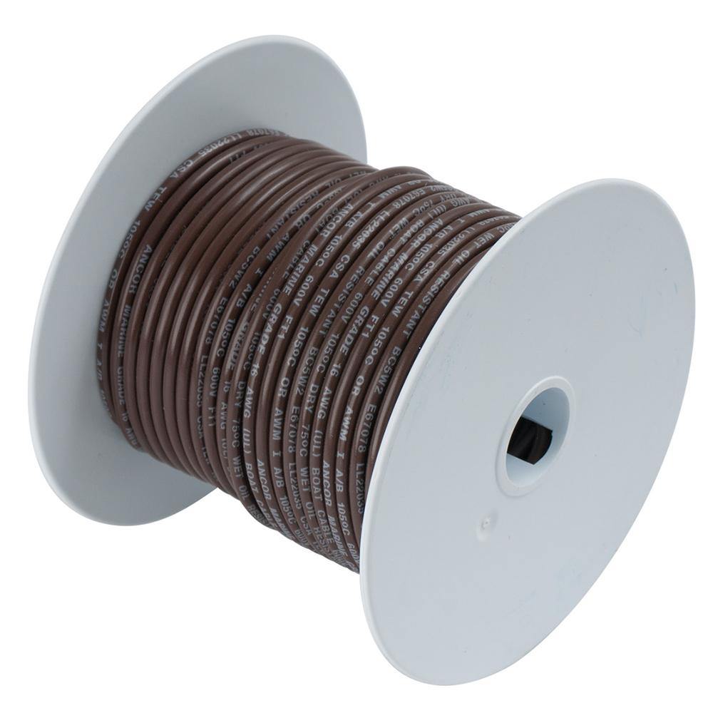 Ancor Brown 14 AWG Tinned Copper Wire - 15' [184203] - shopbulluna.com