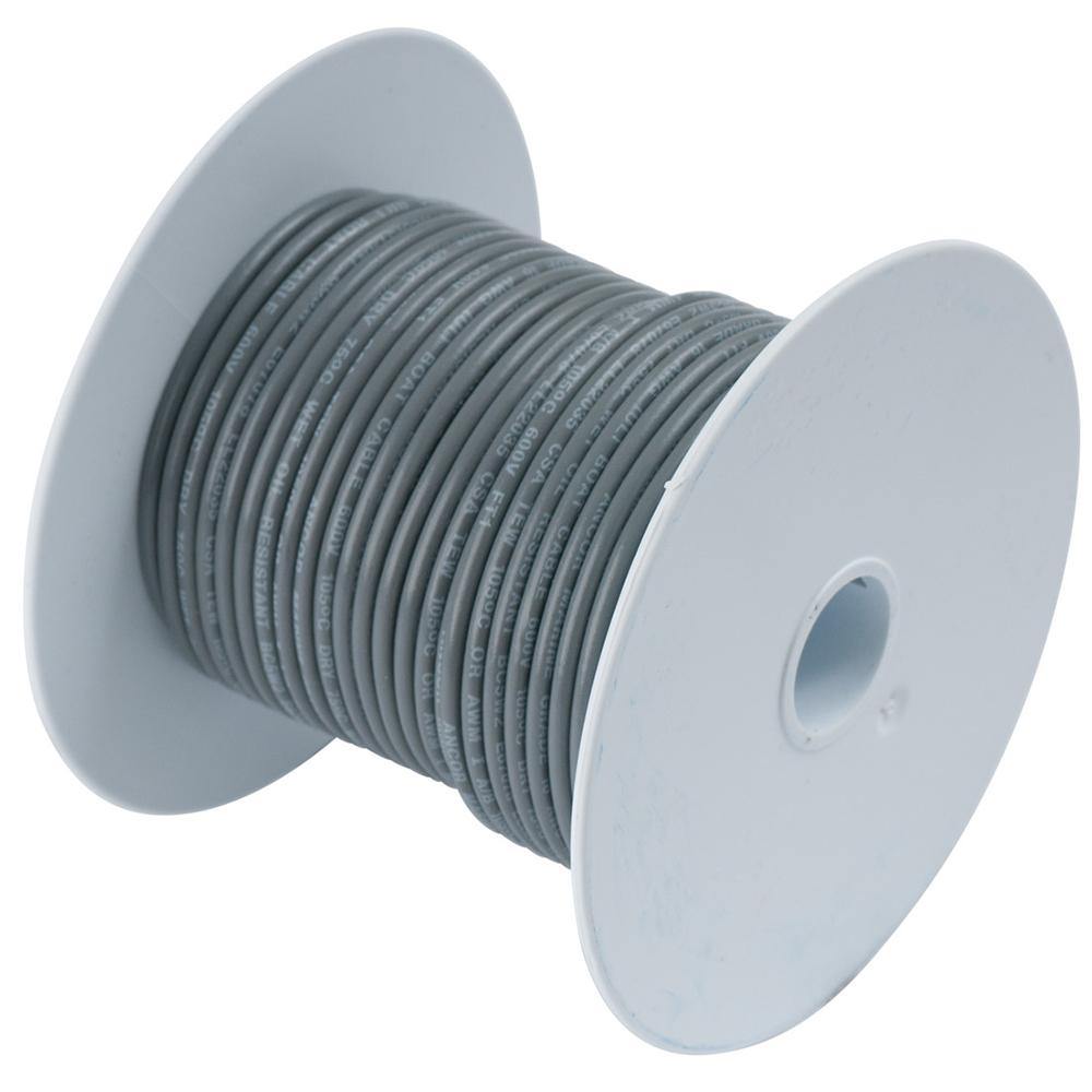 Ancor Grey 14 AWG Tinned Copper Wire - 18' [184403] - shopbulluna.com