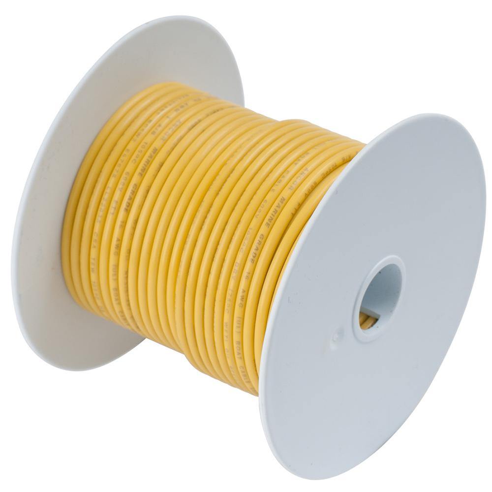 Ancor Yellow 14 AWG Tinned Copper Wire - 18' [185003] - shopbulluna.com