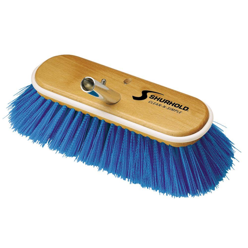 Shurhold 10" Extra-Soft Deck Brush - Blue Nylon Bristles [975] - shopbulluna.com