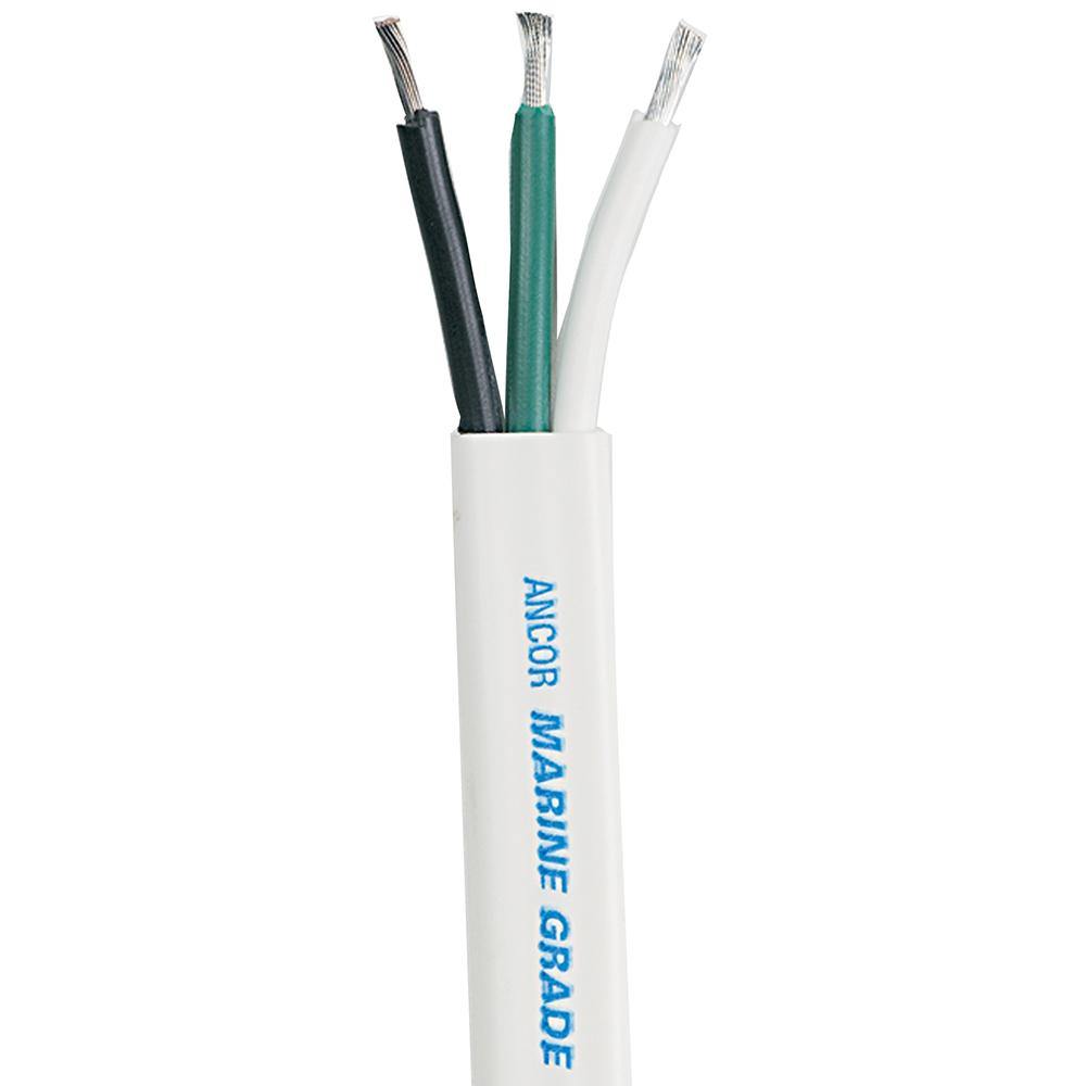 Ancor White Triplex Cable - 16/3 AWG - Flat - 100' [131710] - shopbulluna.com