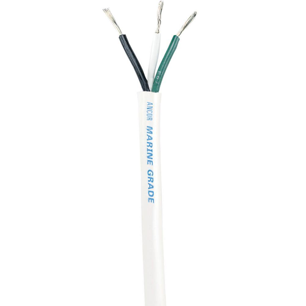 Ancor White Triplex Cable - 16/3 AWG - Round - 100' [133710] - shopbulluna.com