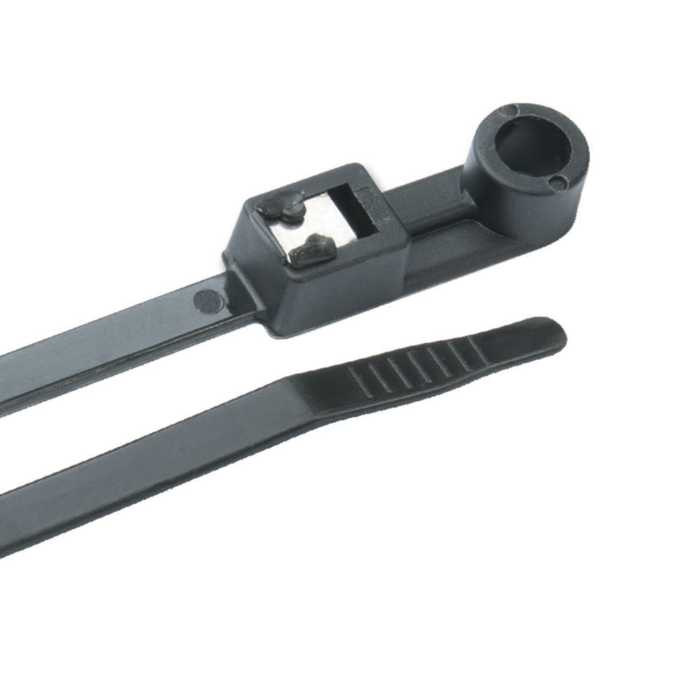 Ancor Mounting Self-Cutting Cable Ties - 8" - UV Black - 20-Pack [199300] - shopbulluna.com