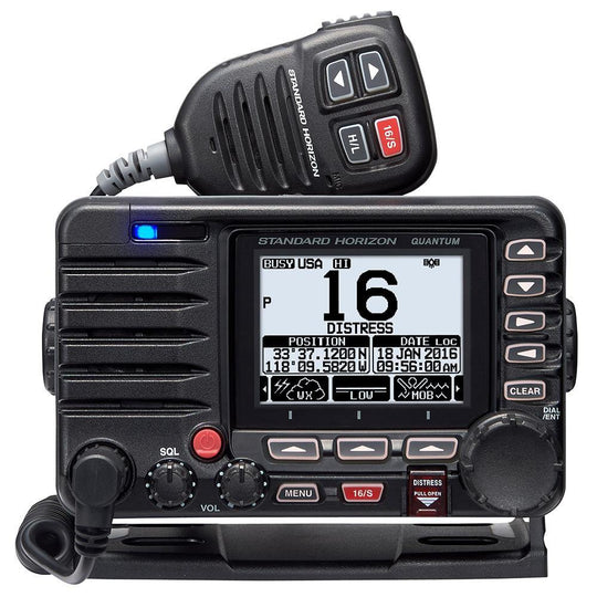 Standard Horizon Quantum GX6000 25W Commercial Grade Fixed Mount VHF w/NMEA 2000, Integrated AIS receiver,  Speaker Mic [GX6000] - shopbulluna.com