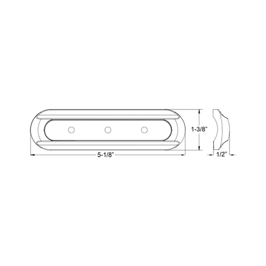 TACO 4-LED Deck Light - Flat Mount - White Housing [F38-8800W-1]