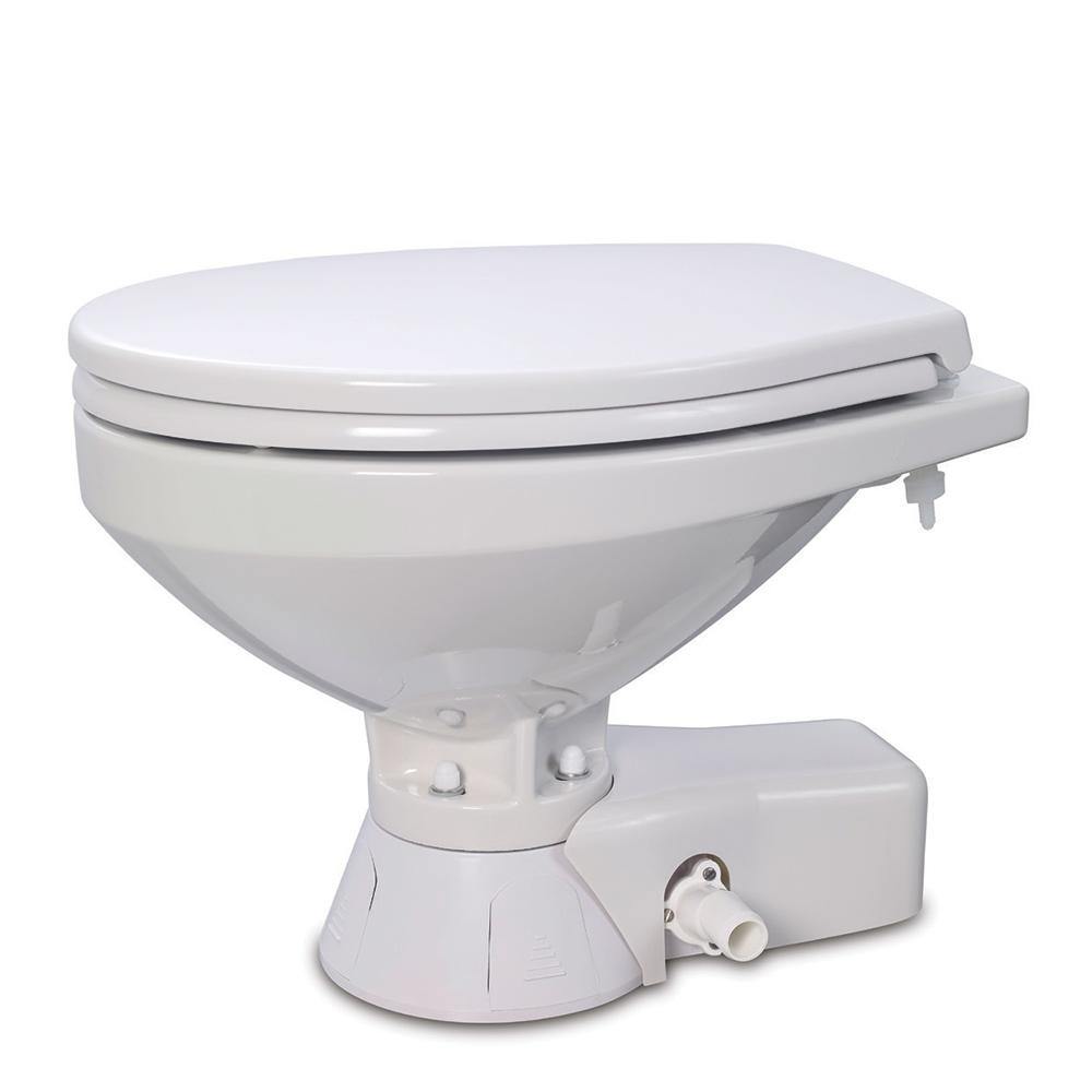 Jabsco Quiet Flush Freshwater Toilet - Compact Bowl - 12V [37045-3092] - shopbulluna.com