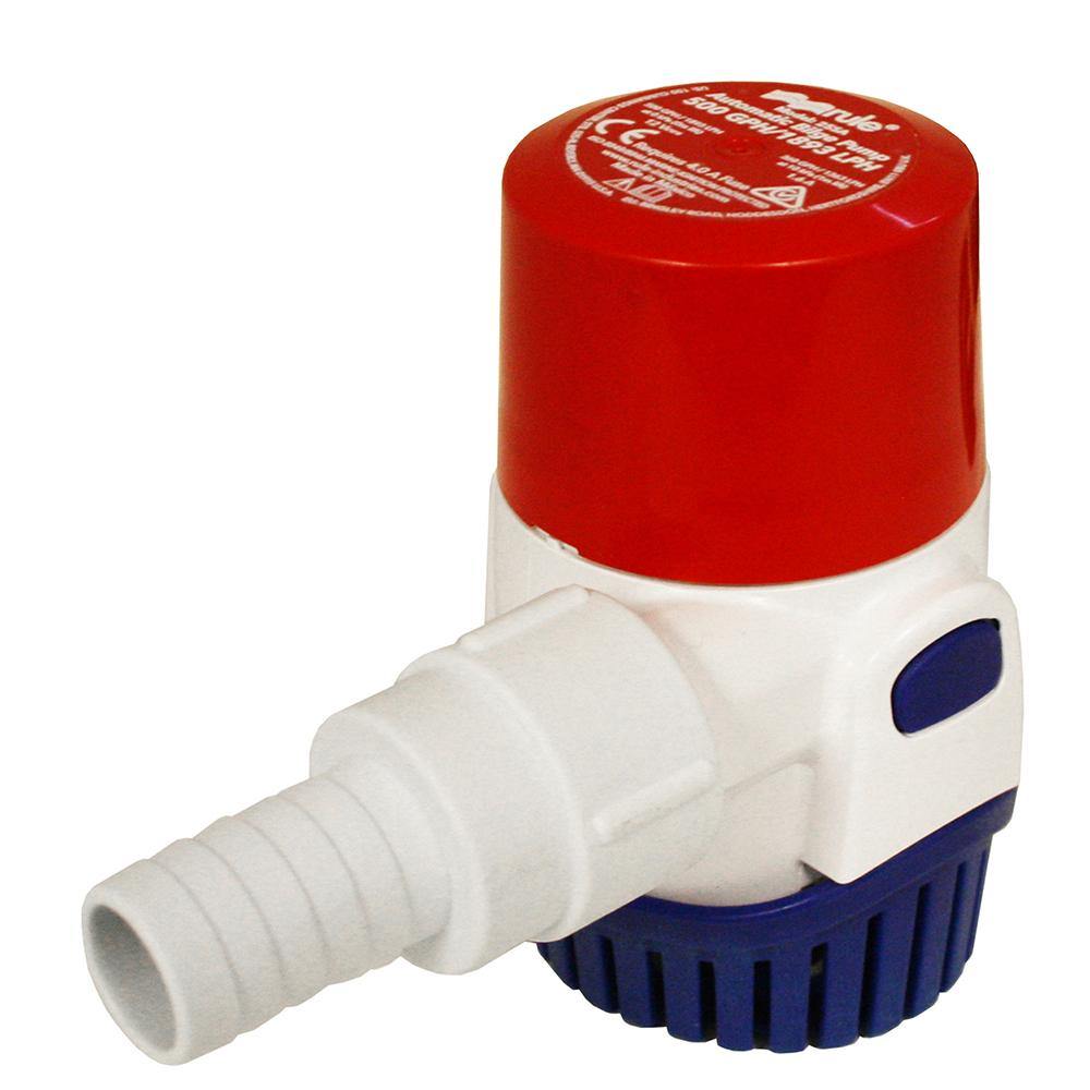 Rule 500GPH Electronic Sensing Bilge Pump - 12V [25SA] - shopbulluna.com