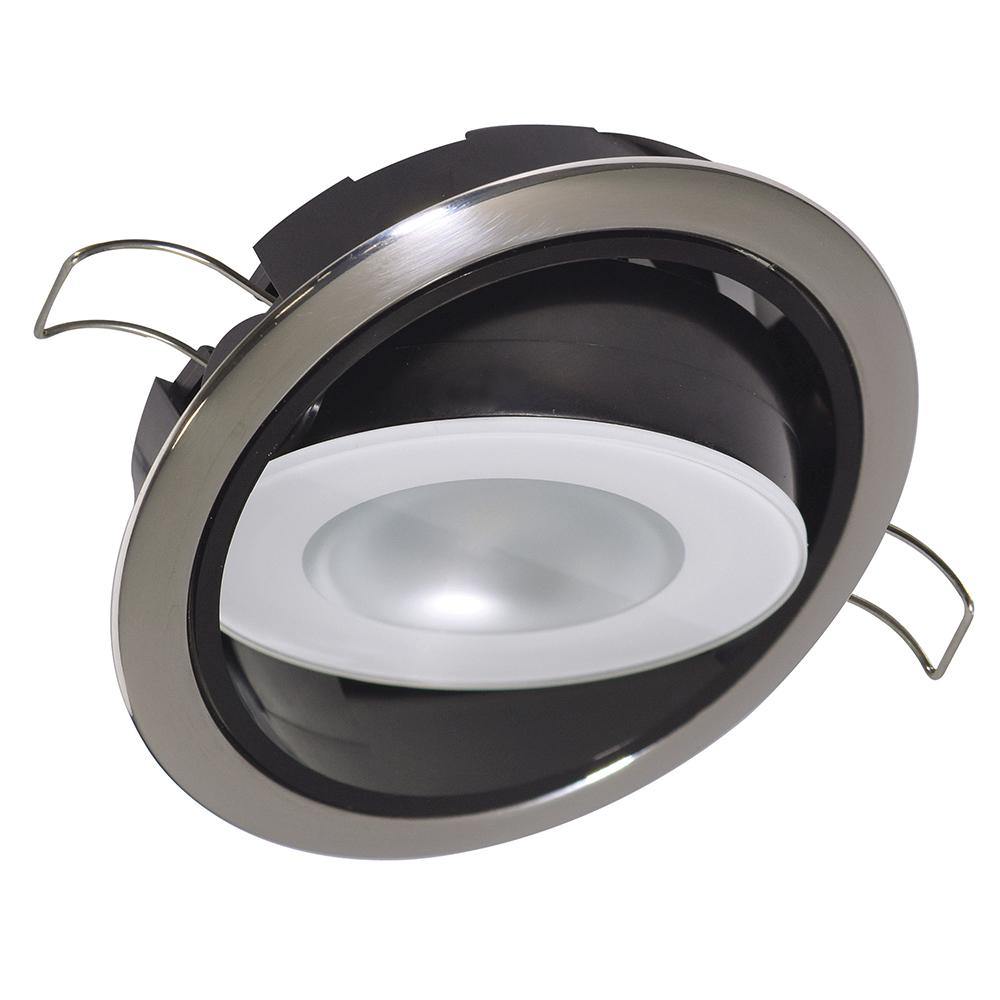 Lumitec Mirage Positionable Down Light - Spectrum RGBW Dimming - Polished Bezel [115117] - shopbulluna.com