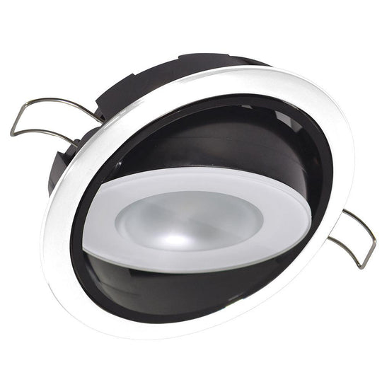 Lumitec Mirage Positionable Down Light - Spectrum RGBW Dimming - White Bezel [115127] - shopbulluna.com