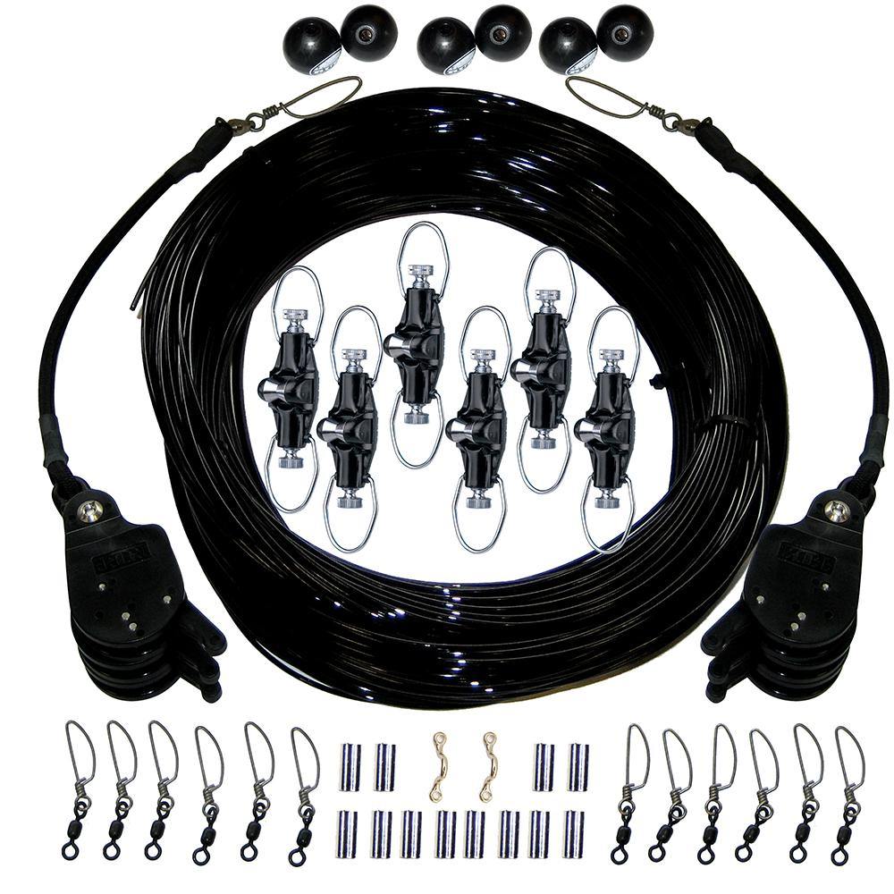 Rupp Triple Rigging Kit W/Lok-Ups & Nok-Outs - 520' Black Mono Cord [CA-0160-MO] - shopbulluna.com