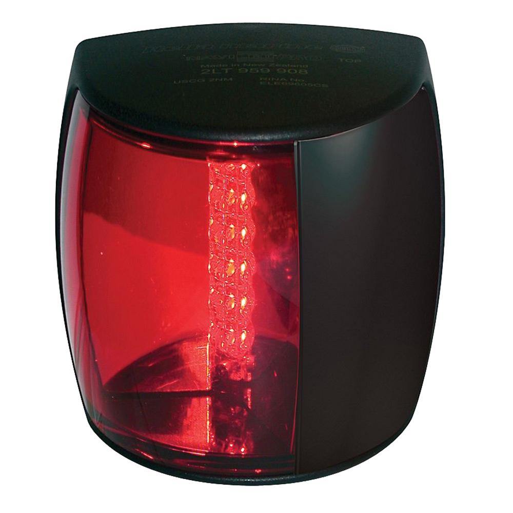 Hella Marine NaviLED PRO Port Navigation Lamp - 2nm - Red Lens/Black Housing [959900001] - shopbulluna.com