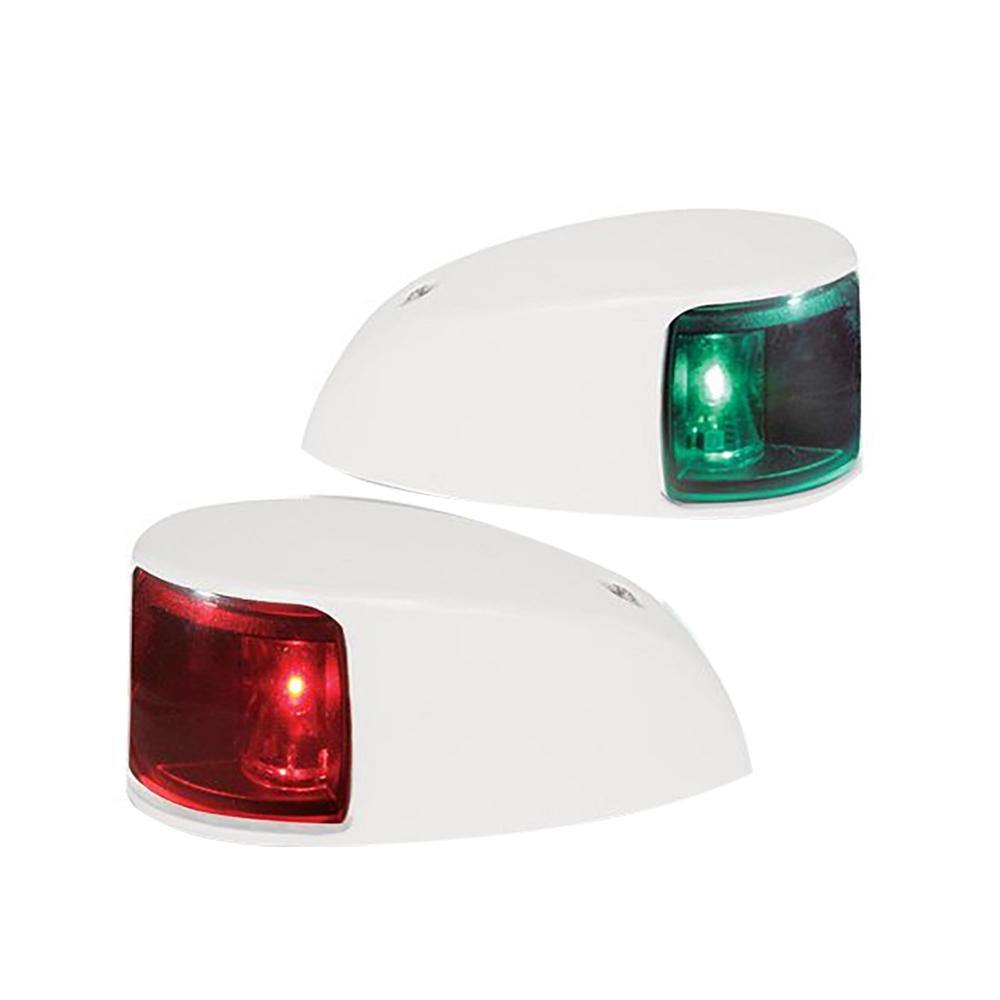 Hella Marine NaviLED Deck Mount Port & Starboard Pair - 2nm - Colored Lens/White Housing [980620811] - shopbulluna.com