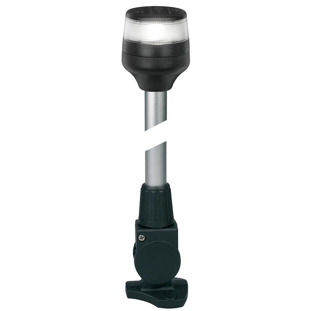 Hella Marine NaviLED 360 Compact All Round Lamp - 2nm - 12" Fold Down Base - Black [980960301] - shopbulluna.com