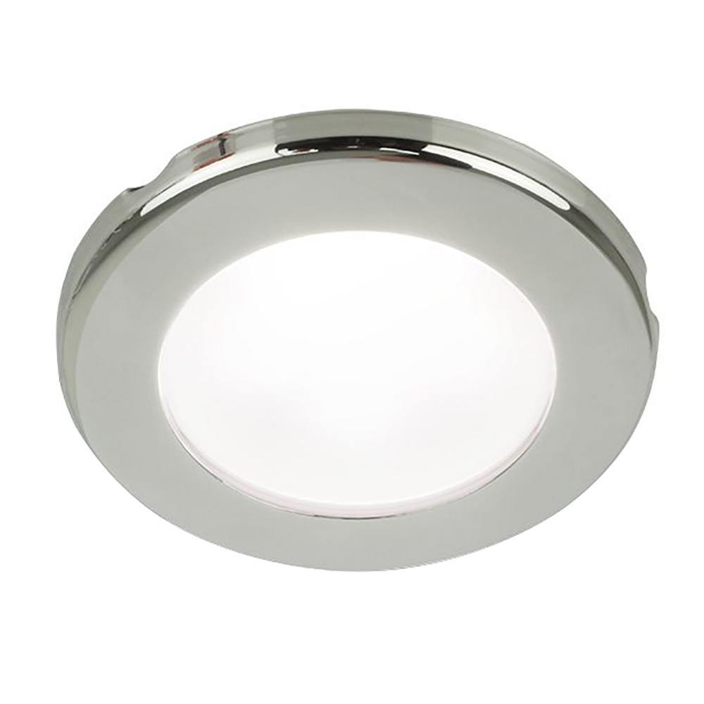 Hella Marine EuroLED 75 3" Round Screw Mount Down Light - White LED - Stainless Steel Rim - 12V [958110021] - shopbulluna.com