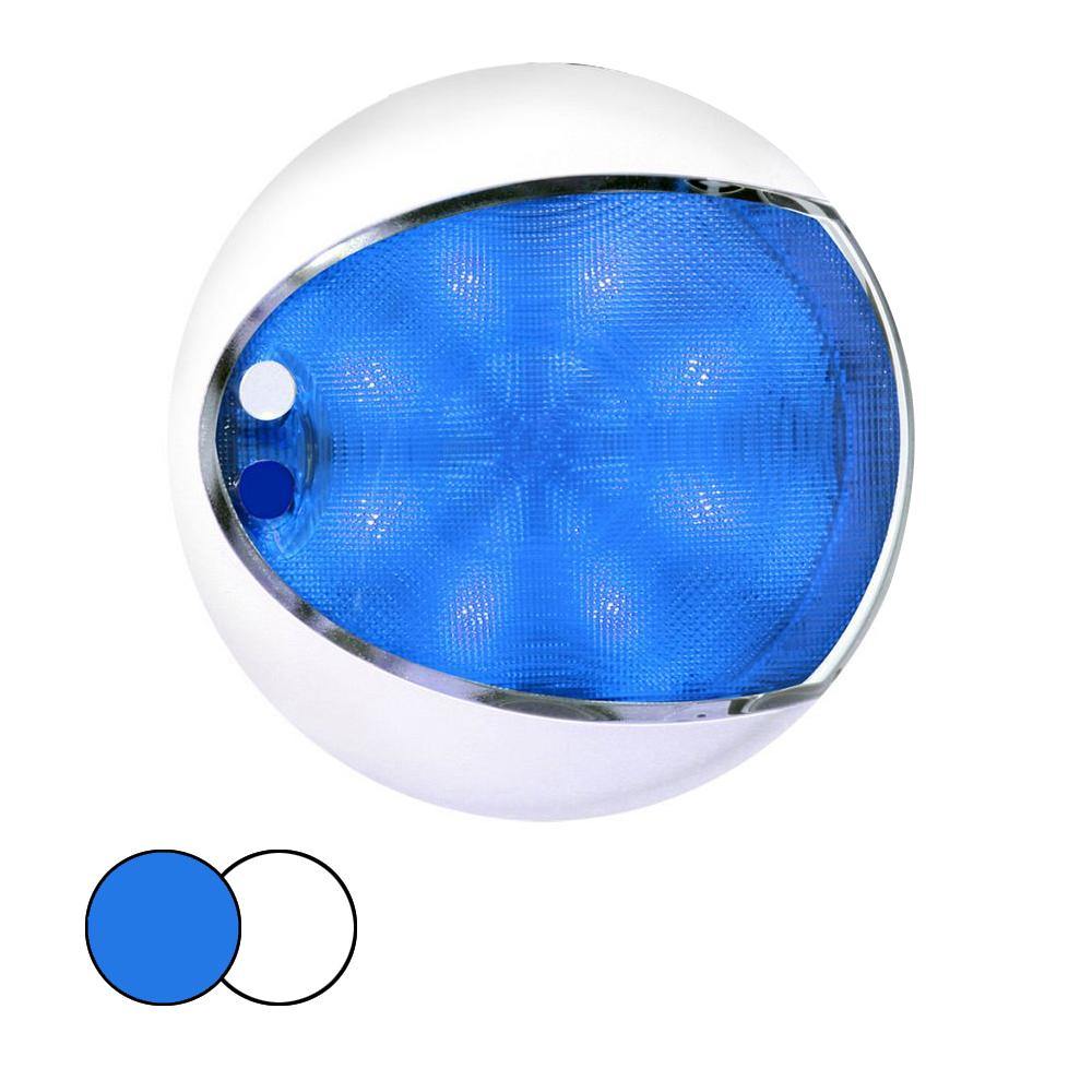 Hella Marine EuroLED 175 Surface Mount Touch Lamp - Blue/White LED - White Housing [959951121] - shopbulluna.com