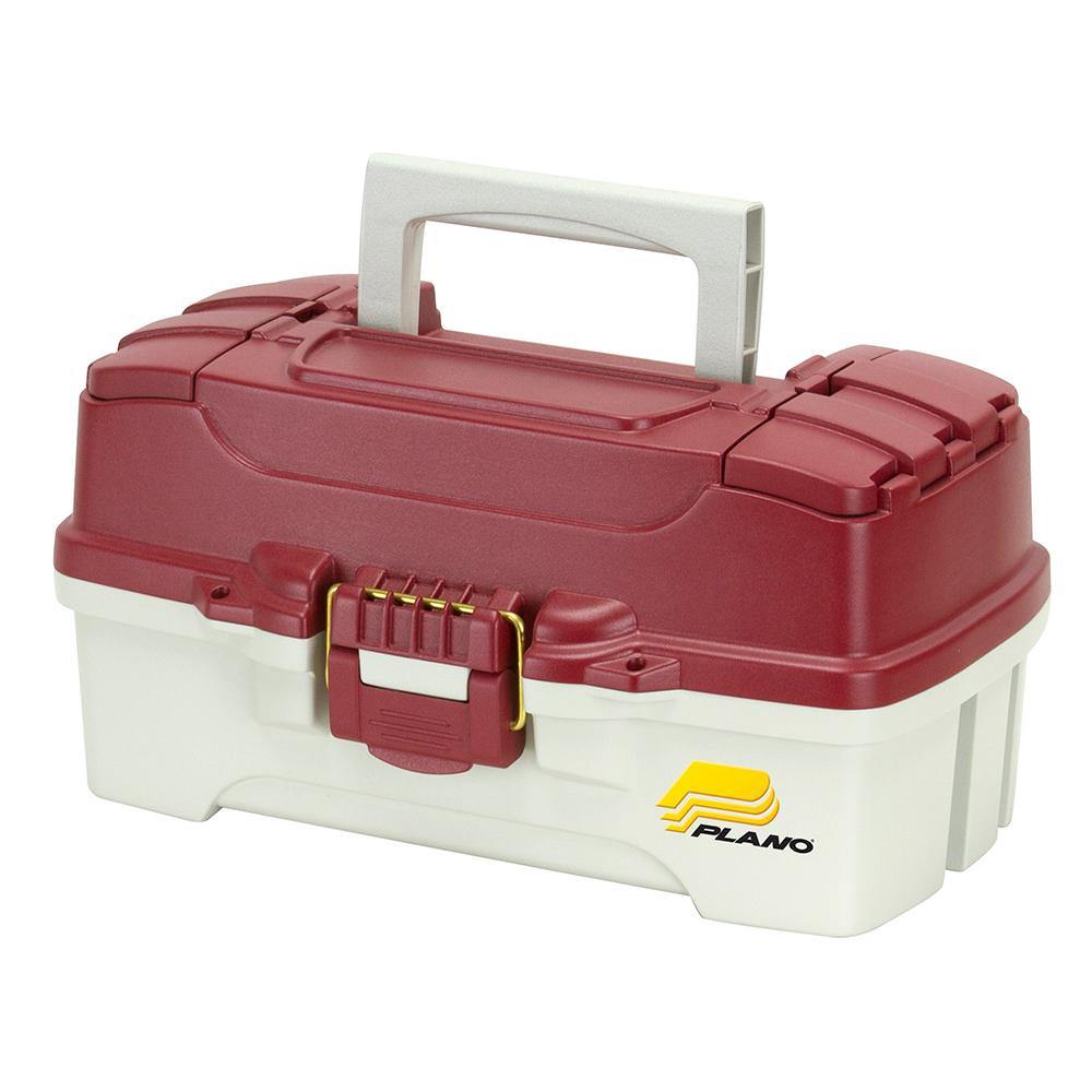 Plano 1-Tray Tackle Box w/Duel Top Access - Red Metallic/Off White [620106] - shopbulluna.com