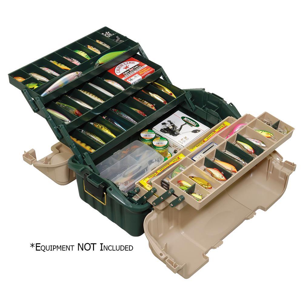 Plano Hip Roof Tackle Box w/6-Trays - Green/Sandstone [861600] - shopbulluna.com